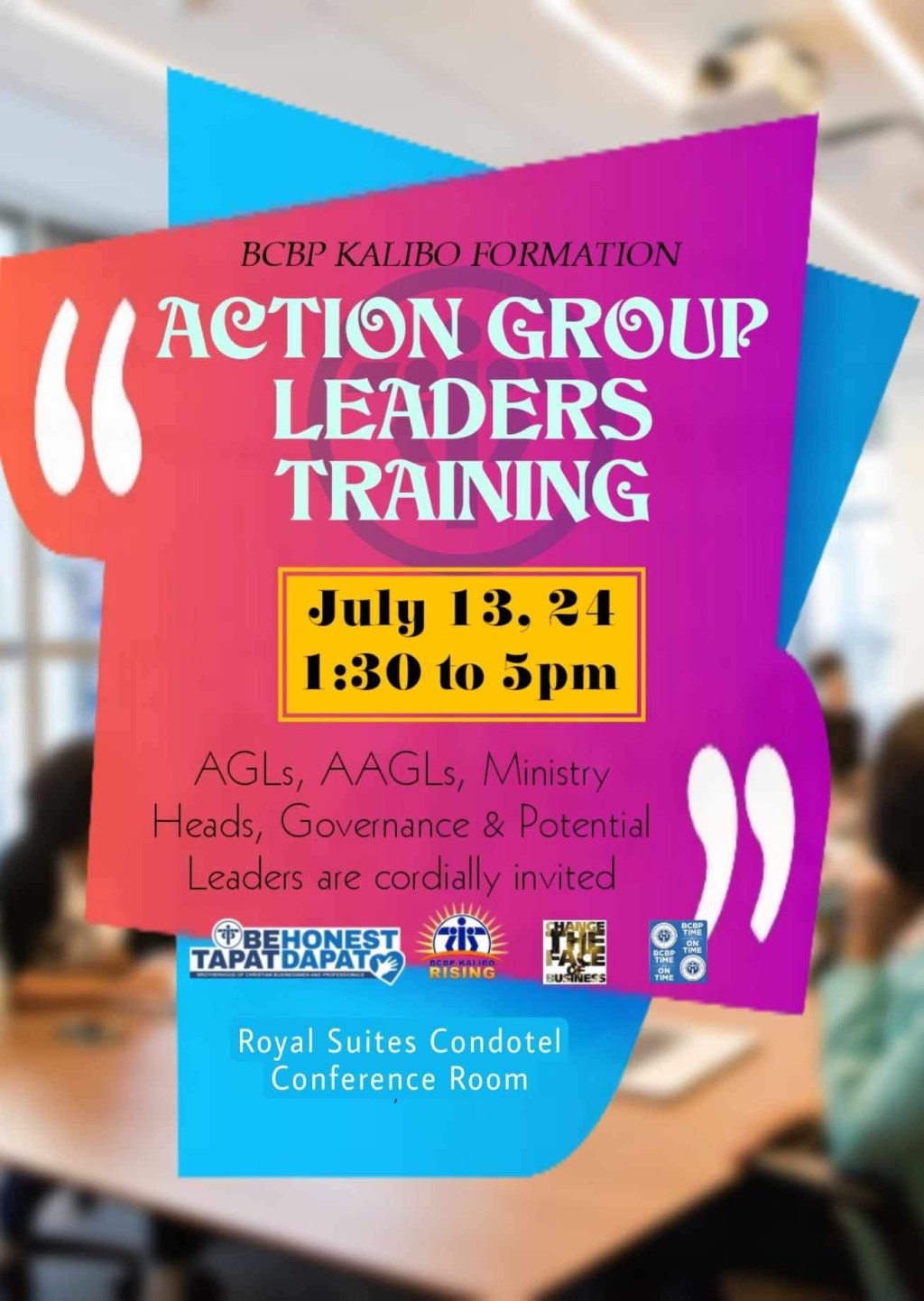 BCBP Kalibo Chapter Conducts Successful Echo AGL&nbsp;Training